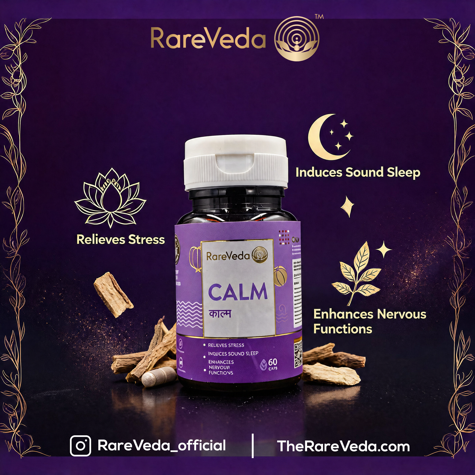 For Capsule - Calm - Relieves Stress &amp; Anxiety