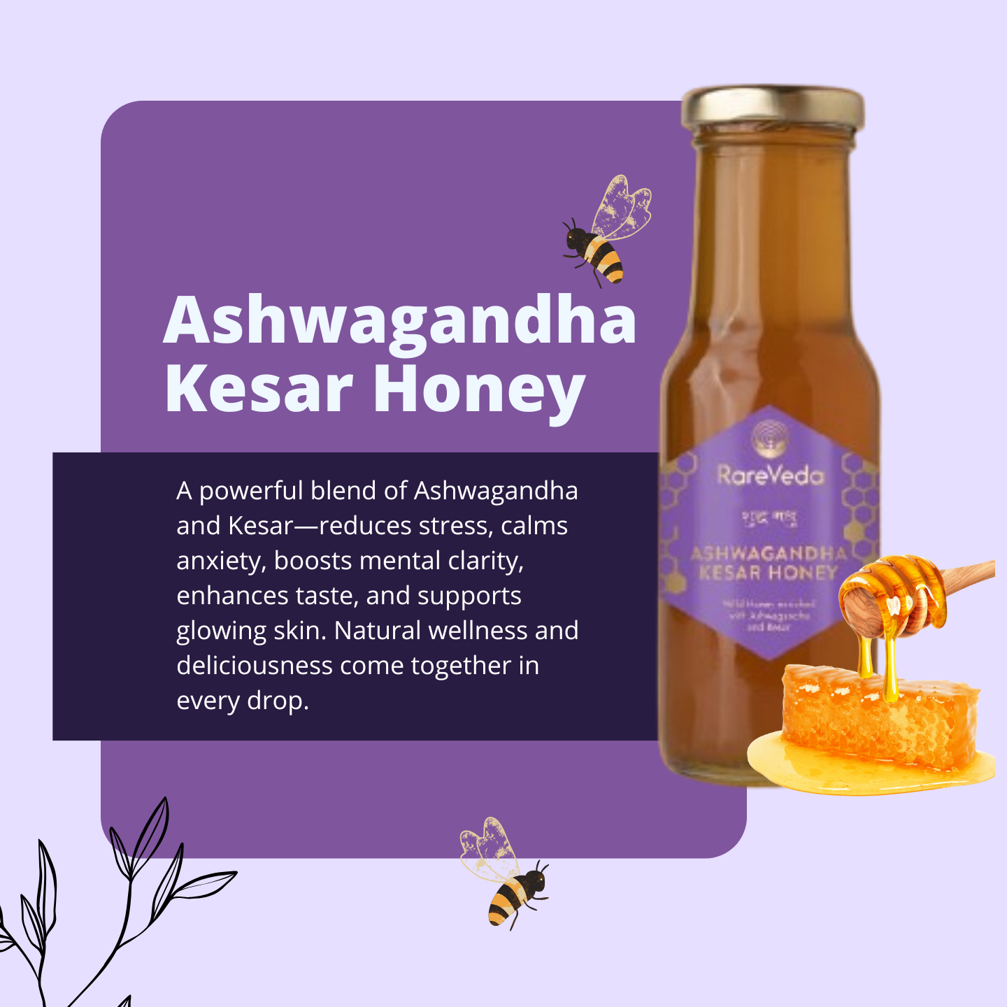 Ashwagandha Kesar Honey